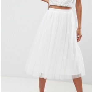ASOS White tulle skirt